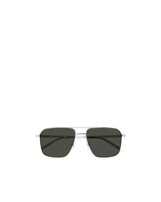 Montblanc Black Eyewear Square Frame Sunglasses for men