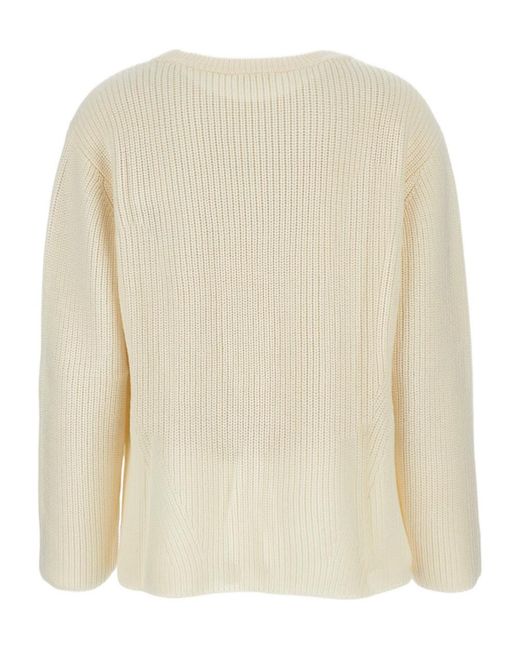 P.A.R.O.S.H. Natural Crew-Neck Sweater