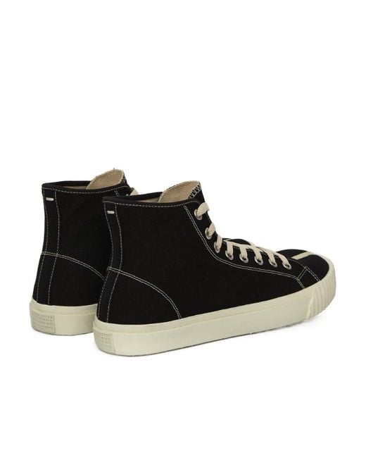 Maison Margiela Black Tabi High-Top Sneakers for men