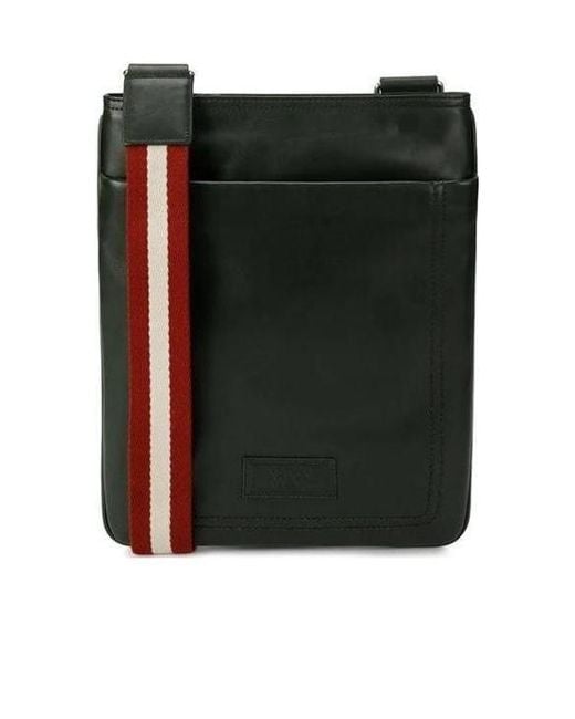 Bally Green Logo Shoulder Bag for men