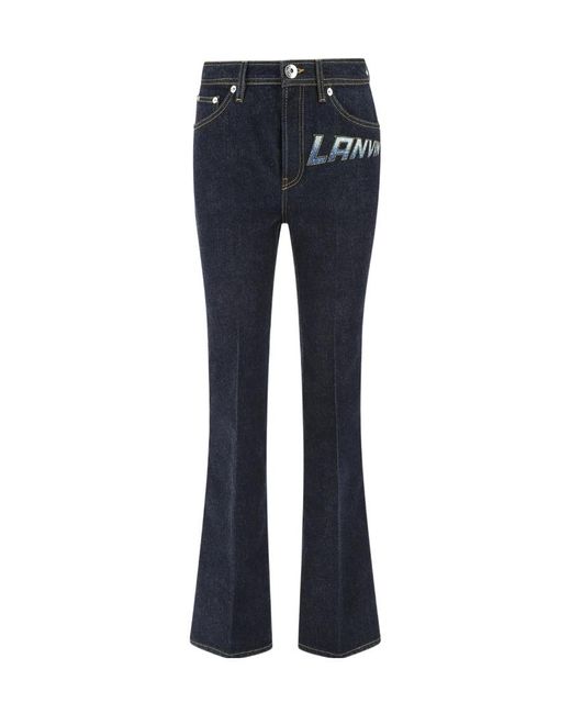 Lanvin Blue Logo Jeans