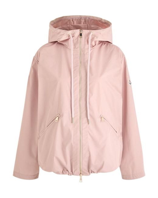 Moncler Pink Cassiopea Hooded Shell Jacket