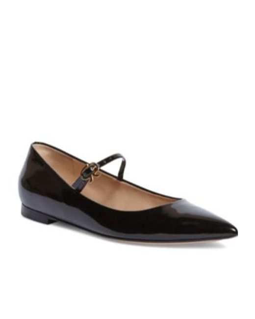 Gianvito Rossi Black Ribbon Mary Jane Flats