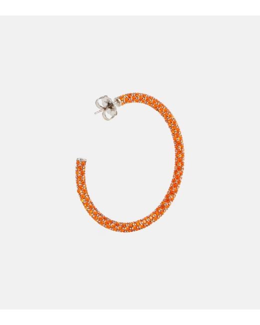 AMINA MUADDI Pink Cameron Large Earrings