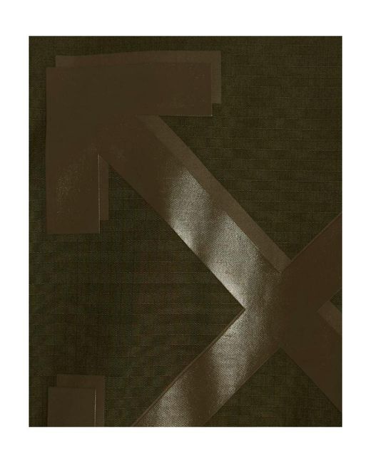 Off-White c/o Virgil Abloh Green Arrow Printed Field Jacket for men
