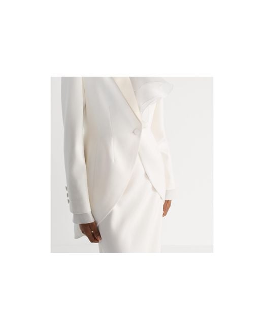 Dior White Long Flared Skirt