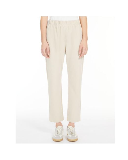 Weekend by Maxmara White Classic Straight Leg Pants