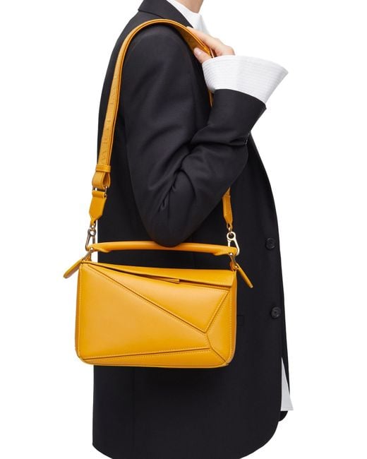 Loewe Metallic Small Puzzle Bag