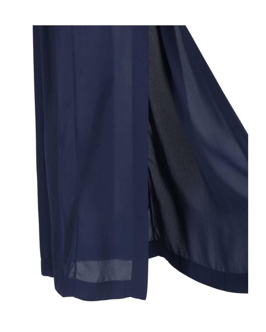 Frankie Shop Blue Elastic-Waist Skirt