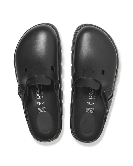 Birkenstock Black Boston Chunky Slippers