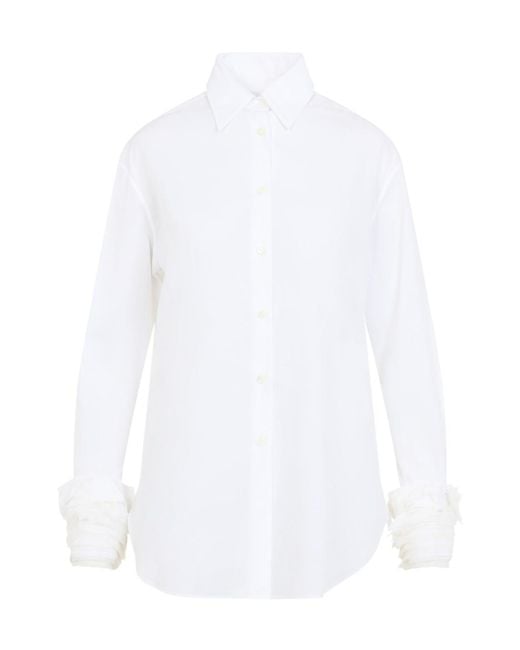 Jil Sander White Long-Sleeved Shirt