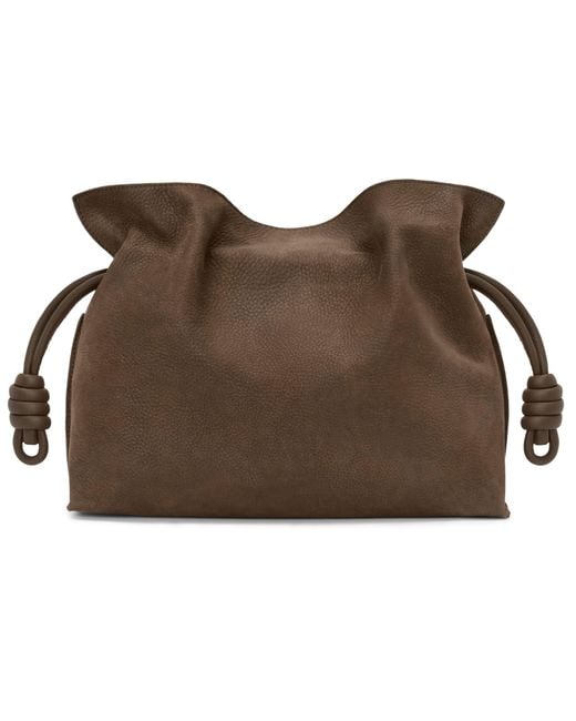 Loewe Brown Medium Flamenco Clutch