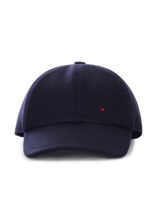 Kiton Blue Logo Baseball Cap for men