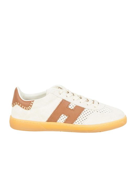 Hogan Multicolor Logo Patch Lace-Up Sneakers