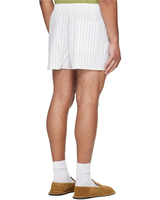 AMI White Elasticated Shorts for men
