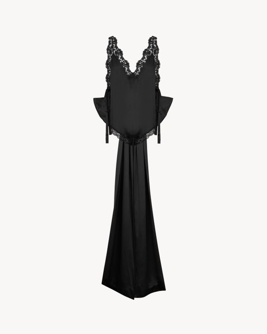 Saint Laurent Black Laced Romper