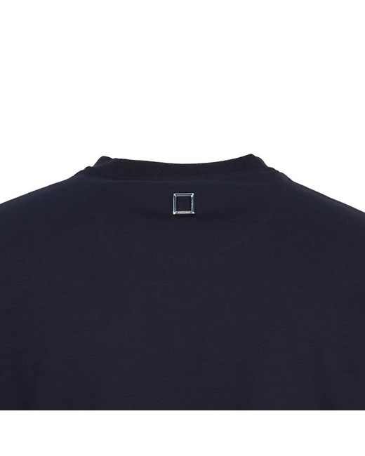 Wooyoungmi Blue Logo Crew Neck T-Shirt for men
