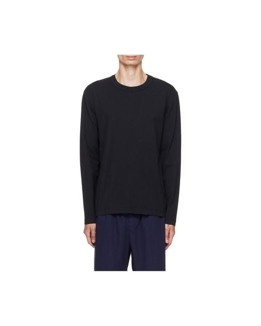 Tekla Blue Long-Sleeved T-Shirt for men
