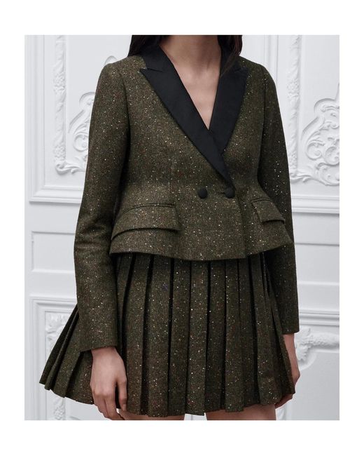 Dior Green Cropped Fitted Jacket