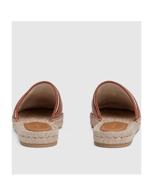 Gucci Brown Interlocking G Slide Espadrilles for men