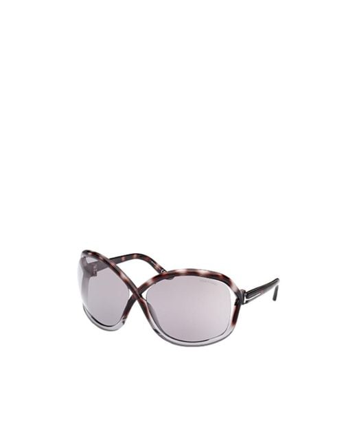 Tom Ford Metallic Logo Logo Sunglasses for men