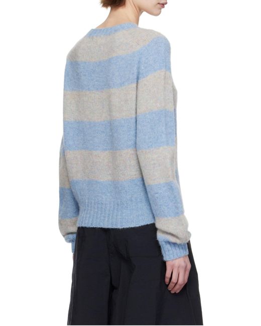 YMC Blue Jets Stripe Sweater