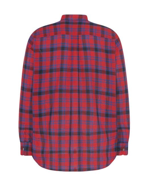 The Row Red Lancaster Shirt In Cotton for men