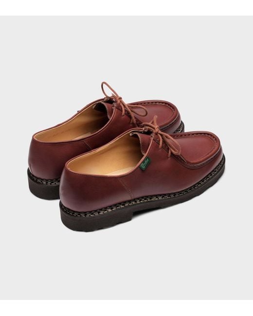 Paraboot Brown Round Toe Business Shoes for men