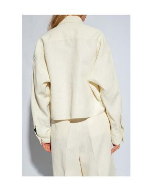 Fabiana Filippi Natural Drop-Shoulder Buttoned Shirt