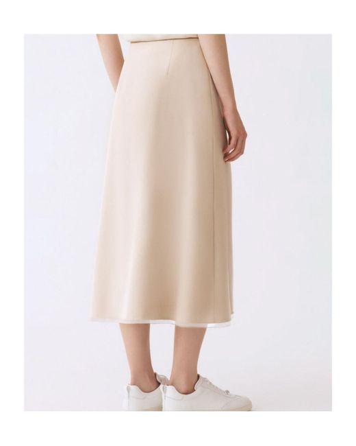 Fabiana Filippi Natural High-Waisted Skirt