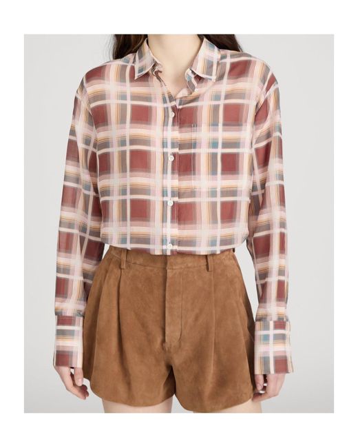 FRAME Multicolor The Plaid Boy Shirt
