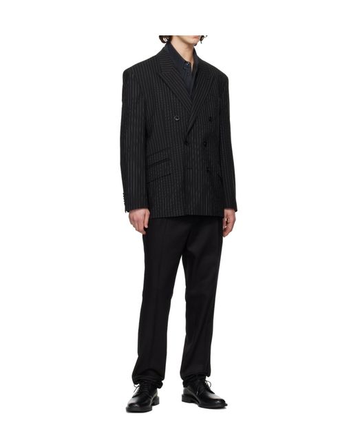 Boss Black Stretch Wool Blend Suit Jacket for men