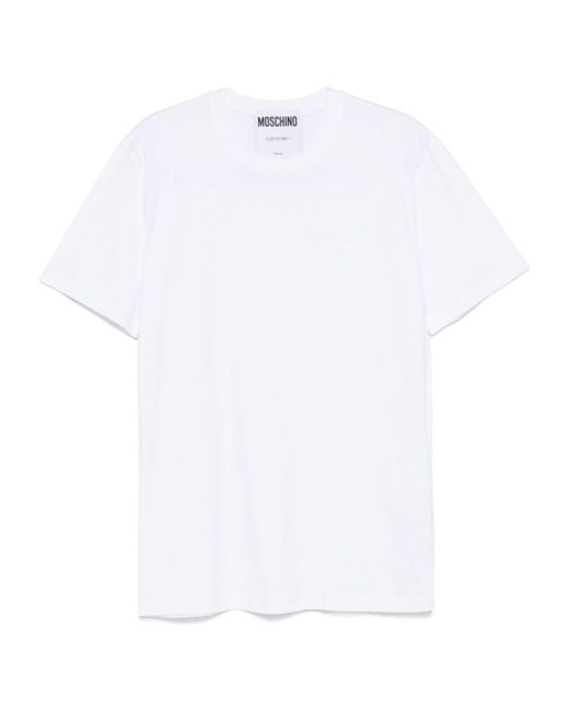 Moschino White Short-Sleeved T-Shirt for men