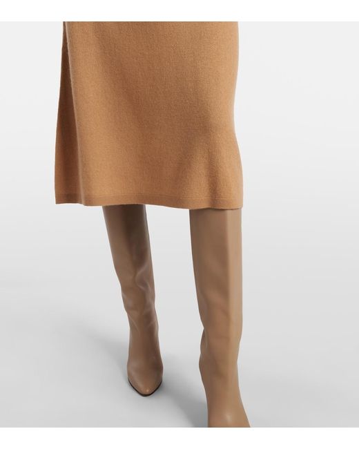 Jardin Des Orangers Natural Wool And Cashmere Wrap Dress