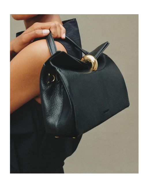 Jacquemus Black The Small Valérie Grained Leather Tote Bag