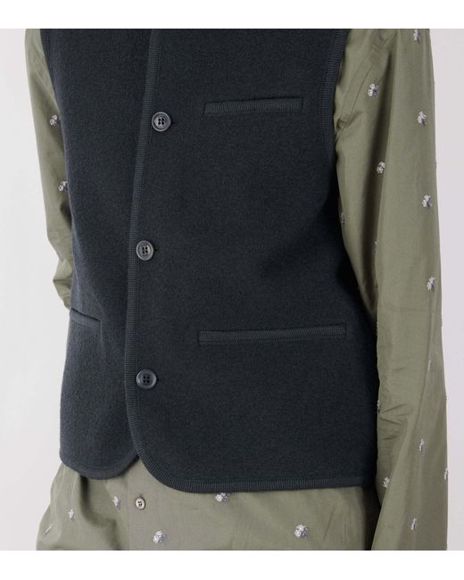 Rier Black Plombe Wool Vest for men