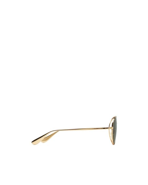 Bottega Veneta Green Classic Aviator Sunglasses for men