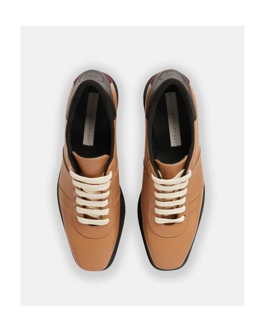 Stella McCartney Brown Sneak-Elyse Square-Toe Sneakers
