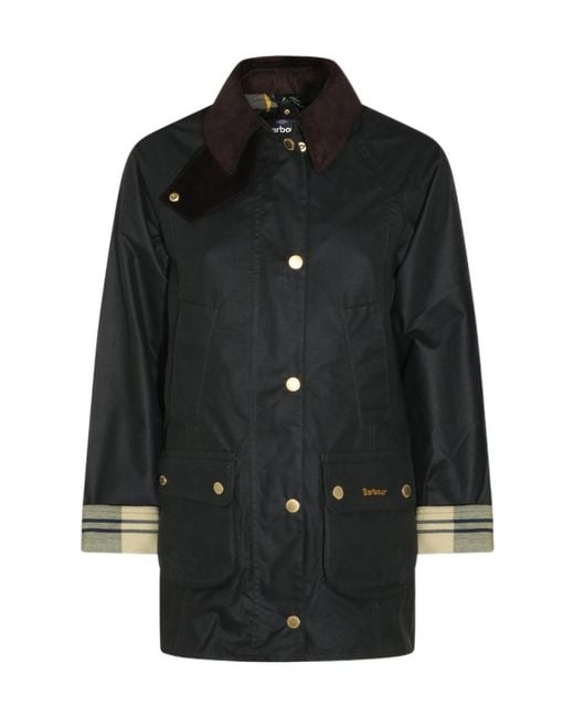 Barbour Black Waxed Cotton Jacket