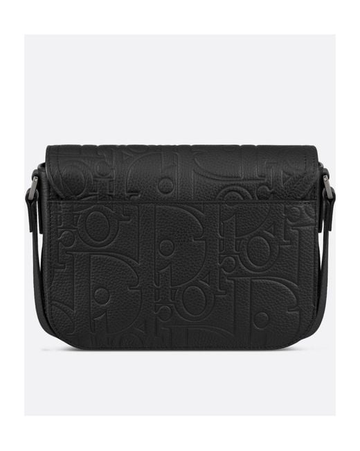 Dior Black Small Saddle Messenger Bag With Flap for men