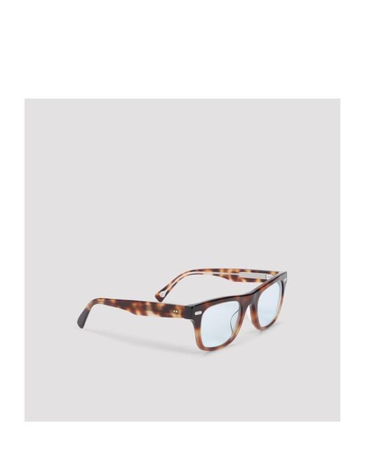 Brunello Cucinelli White Square Frame Sunglasses for men