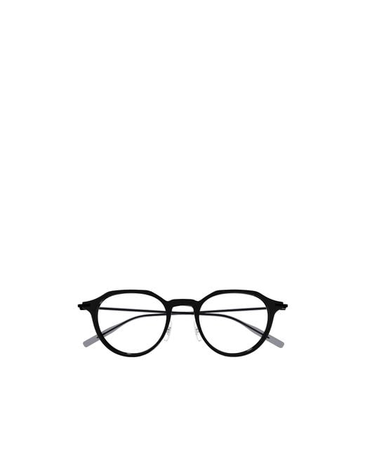 Montblanc White Eyewear Pantos Frame Glasses for men
