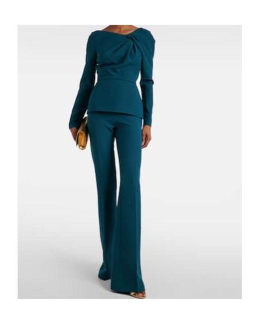 Safiyaa Green Pleated Detail Top