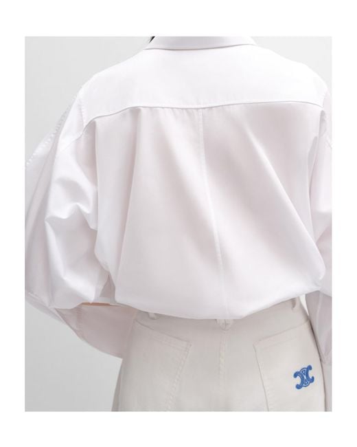 Céline White Oversized Shirt