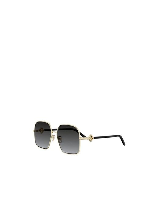 Fendi Metallic Eyewear Geometric Frame Sunglasses