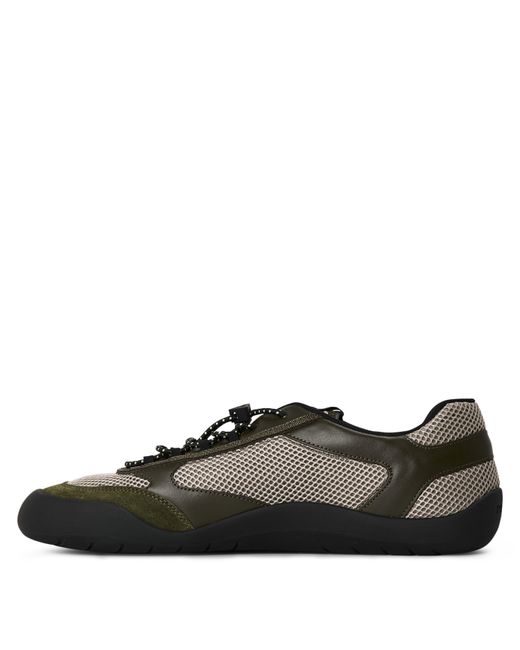 Prada Black Mesh Low-Top Trainers for men