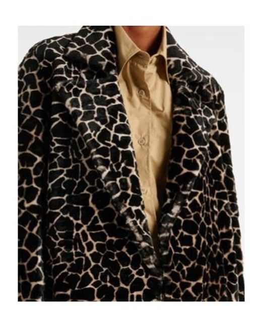 Dodo Bar Or Black Mlp Leopard-Print Shearling Coat