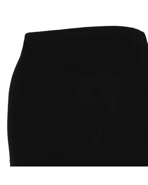 P.A.R.O.S.H. Black Cady Midi Skirt