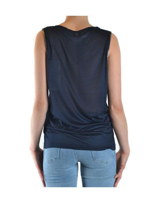 Dondup Blue Sleeveless T-Shirt