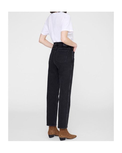 Anine Bing Black Belt-Loop Jeans